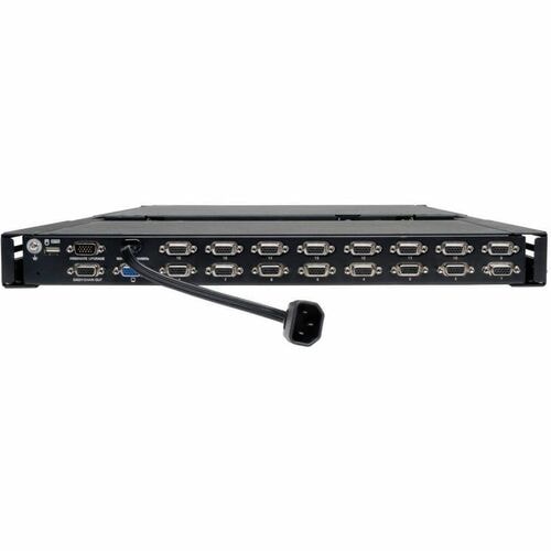 16PORT KVM SWITCH RACK CONSOLE 1U 19IN LCD KEYBOARD HD15 PS/2 - B040-016-19 - Image 3