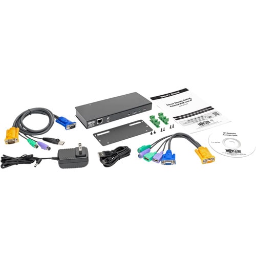 IP KVM SERVER REMOTE CONTROL RS-232 RJ45 HD15F PS/2 USB DB9 TAA - B051-000 - Image 4
