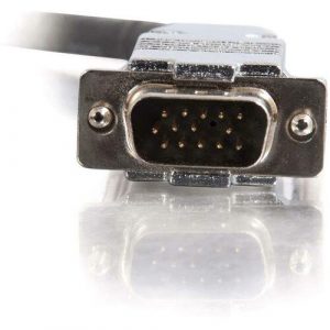 C2G 35ft Plenum-Rated HD15 UXGA M/M Monitor/Projector Cable - HD-15 Male Video - HD-15 Male Video - 35ft - Black - 40262