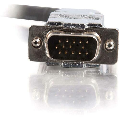 C2G 35ft Plenum-Rated HD15 UXGA M/M Monitor/Projector Cable - HD-15 Male Video - HD-15 Male Video - 35ft - Black - 40262