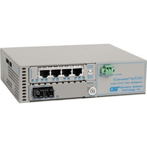 Omnitron Systems ICONVERTER 4T1 MUX 4X T1/E1 TO SC/SM/1.3/60KM MUX SA 48VDC 8823-2-C