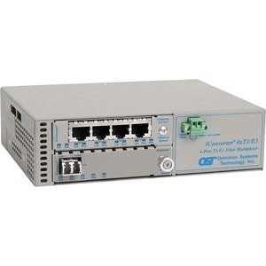 Omnitron Systems ICONVERTER 4T1 MUX 4X T1/E1 TO LC/SM/1.3/60KM MUX SA 48VDC 8827-2-C