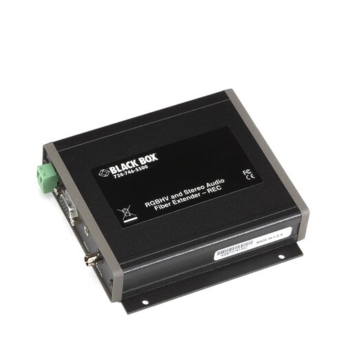 Black Box Video Console - 1 Output Device - 2460.63 ft Range - 1 x VGA Out - 1 x ST Ports - WXGA - 1280 x 720 - AC1021A-REC