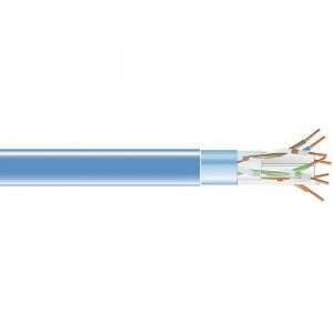 Black Box CAT6 400-MHz Solid Bulk Cable F/UTP CMP Plenum BL 1000FT Spool - Bare Wire - Bare Wire - 1000ft - White EVNSL0611A-1000 - EVNSL0611A-1000