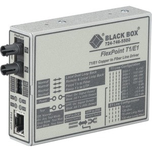 Black Box Corporatio MEDIA CONVERTER T1/E1 SINGLE MO DE 1300NM 28KM ST MT661A-SM