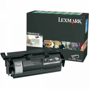Lexmark Extra High Yield Print Cartridge - Laser - 36000 Page - Black T654X31G - T654X31G