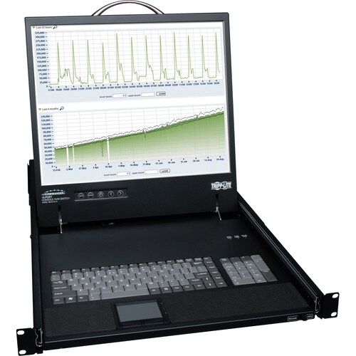 16PORT KVM RACKCONSOLE 19 LCD 1U KEYBOARD CAT5 100FT MAX - B070-016-19 - Image 4