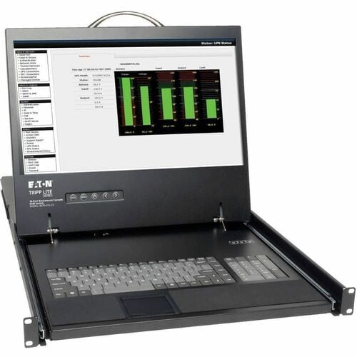16PORT KVM RACKCONSOLE 19 LCD 1U KEYBOARD CAT5 100FT MAX - B070-016-19