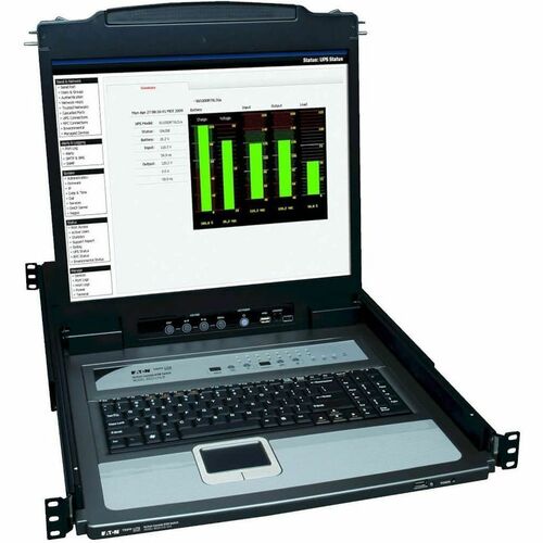 16PORT KVM RACK CONSOLE 1U 19IN LCD KEYBOARD PS2/USB CABLES - B020-U16-19-K