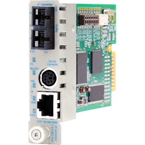 Omnitron Systems iConverter 8923N-1 Network Interface Device - 1 x RJ-45 , 1 x SC Duplex - 10/100/1000Base-T, 1000Base-X - Internal 8923N-1W - 8923N-1W