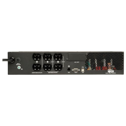 Eaton Tripp Lite Series TAA SmartPro 120V 1kVA 800W Line-Interactive Sine Wave UPS, 2U Rack/Tower, Network Card Options, LCD, USB, 6 Outlets - 1000VA/700W - 7 Minute Full - SM1000RM2UTAA - Image 2