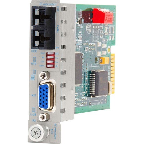 Omnitron Systems iConverter 8843-1 X.21 Serial to Fiber Media Converter - 1 x SC Ports - 30 km - Internal 8843-1