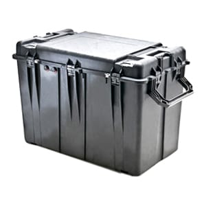 Pelican 0500 TRANSPORT CASE IN BLACK NO FOAM INTER. DIMS (34.95X18.45X25.25 0500-001-110