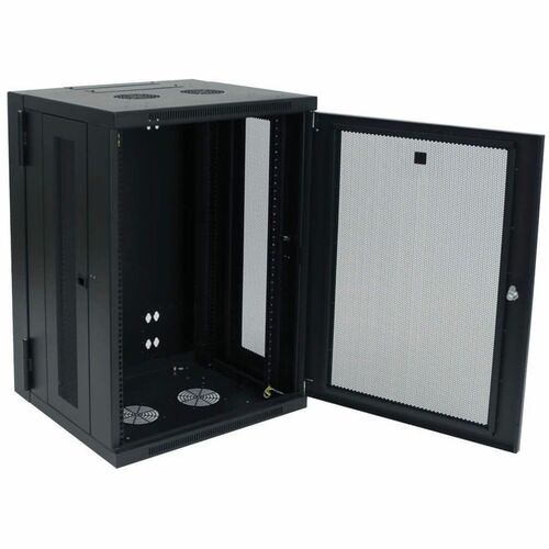 18U WALL MOUNT RACK ENCLOSURE SERVER CABINET HINGED WALLMOUNT - SRW18US - Image 3
