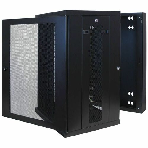 18U WALL MOUNT RACK ENCLOSURE SERVER CABINET HINGED WALLMOUNT - SRW18US - Image 6