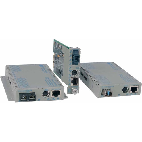 Omnitron Systems iConverter 8923N-1-AW Gigabit Ethernet Media Converter - 1 x RJ-45 Network, 1 x SC Duplex Network - 10/100/1000Base-T, 1000Base-X - External 8923N-1-AW - 8923N-1-AW