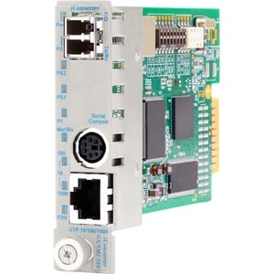 Omnitron Systems ICONV 10/100/1000T-1000LX LC/MM 850NM/220MKM W/MGMT MODULE WIDE 8926N-0W