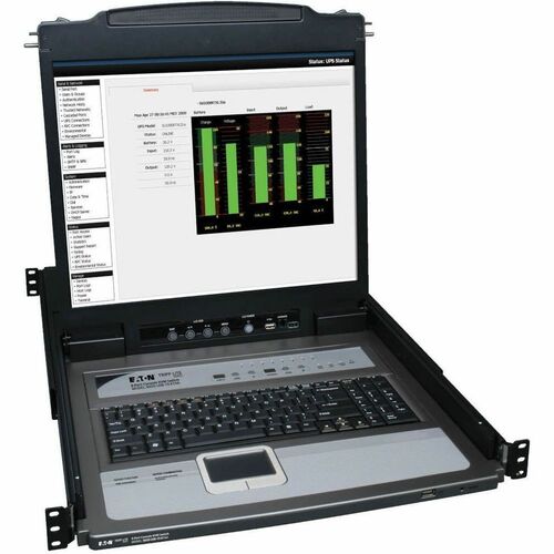 8PORT KVM RACK CONSOLE 19 LCD 1U KEYBOARD PS/2 USB CABLE KIT TAA - B020-U08-19KTAA