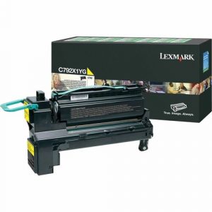 Lexmark C792X1YG Original Toner Cartridge - Laser - Yellow - 1 Each C792X1YG - C792X1YG