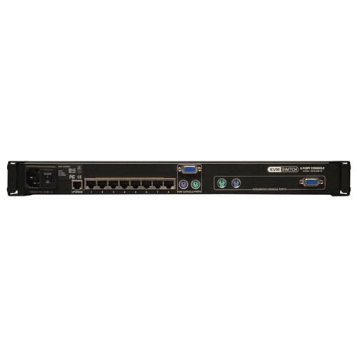 8PORT KVM RACK CONSOLE 19 LCD 1U KEYBOARD CAT5 100FT MAX - B070-008-19 - Image 2