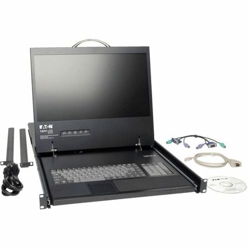 8PORT KVM RACK CONSOLE 19 LCD 1U KEYBOARD CAT5 100FT MAX - B070-008-19 - Image 10