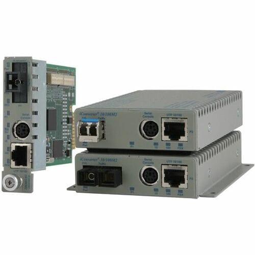 Omnitron Systems iConverter 8903N-2 Fast Ethernet Media Converter - 1 x Network (RJ-45) - 1 x SC Ports - 100Base-FX, 10/100Base-TX - 60 km - Internal 8903N-2 - 8903N-2