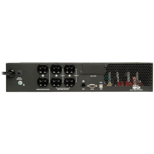 Eaton Tripp Lite Series SmartPro 120V 1kVA 800W Line-Interactive Sine Wave UPS, 2U Rack/Tower, Network Card Options, LCD, USB, DB9, 6 Outlets - 1000VA/800W - 5.3 Minute Full - SMART1000RM2U - Image 3