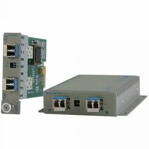 Omnitron Systems iConverter 8699-0-W Transceiver - 1000Base-X - 2 x Expansion Slots - 2 x SFP Slots - Internal 8699-0-W - 8699-0-W