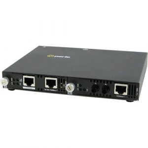 Perle SMI-1000-S2ST40 - Gigabit Ethernet Standalone IP Managed Media Converter - 1 x Network (RJ-45) - 1 x ST Ports - DuplexST Port - Management Port - Single-mode - 5070074