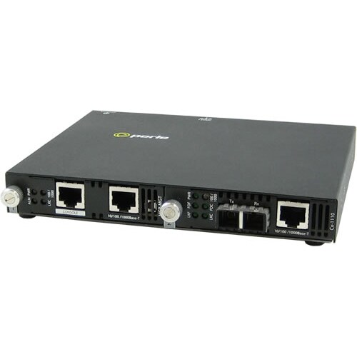 Perle SMI-1110-S2SC40 Gigabit Ethernet Media Converter - 2 x Network (RJ-45) - 1 x SC Ports - Management Port - 1000Base-EX, 10/100/1000Base-T - 40 km - External 5070664