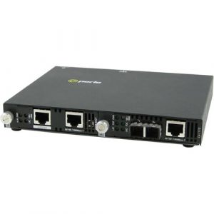 Perle SMI-1110-S2ST40 Gigabit Ethernet Media Converter - 2 x Network (RJ-45) - 1 x ST Ports - Management Port - 10/100/1000Base-T, 1000Base-EX - 40 km - External 5070674