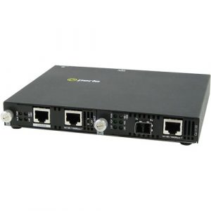 Perle SMI-1110-S2LC40 Gigabit Ethernet Media Converter - 2 x Network (RJ-45) - 1 x LC Ports - DuplexLC Port - Management Port - 1000Base-EX, 10/100/1000Base-T - 40 km - 5070684