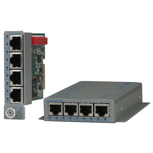 10/100/1000 BASE-T 4PORT SWITCH ICONVERTER 4GT ETHERNET VLAN US AC - 8482-4-D
