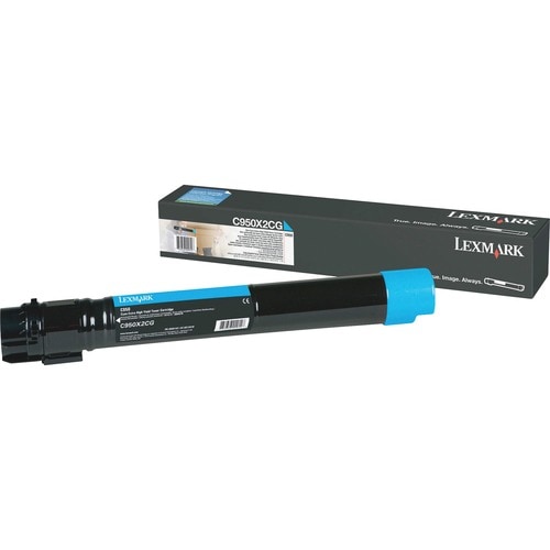 Lexmark C950X2CG Original Toner Cartridge - Laser - Extra High Yield - 22000 Pages - Cyan - 1 Each C950X2CG - C950X2CG