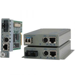 Omnitron Systems iConverter GX/TM2 Media Converter - 1 x Network (RJ-45) - 1 x ST Ports - 10/100/1000Base-T, 1000Base-X - 0.50 km - Internal 8920N-0 - 8920N-0