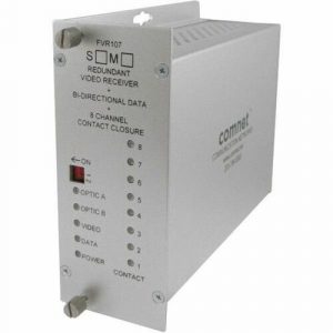 ComNet Video Receiver/Data Transceiver - 2 Input Device - 157480.31 ft Range - 2 x ST Ports - Optical Fiber - CCTV System - Rack-mountable, Surface-mountable, Standalone FVR107S1