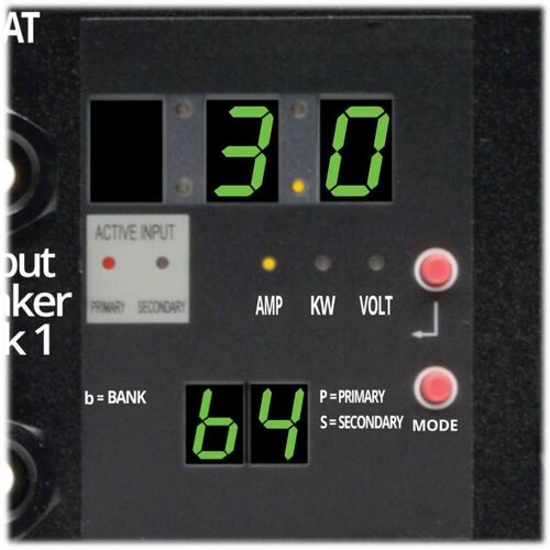 Eaton Tripp Lite Series 2.9kW Single-Phase Local Metered Automatic Transfer Switch PDU, 2 120V L5-30P Inputs, 24 5-15/20R & 1 L5-30R Outputs, 2U, TAA - 24 x NEMA - PDUMH30AT - Image 3