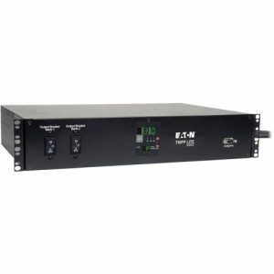 Eaton Tripp Lite Series 5.8kW Single-Phase Local Metered Automatic Transfer Switch PDU, Two 200-240V L6-30P Inputs, 16-C13 2-C19 & 1 L6-30R Outlet, 2U, TAA - 2UHorizontal Rackmount PDUMH30HVAT - PDUMH30HVAT