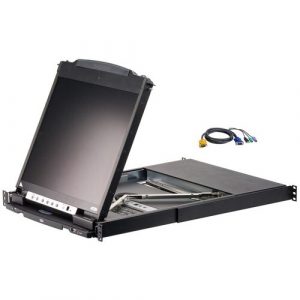 19IN LCD KVM CONSOLE RACKMOUNTABLE 16PORT WITH CABLES - CL5816NCKIT