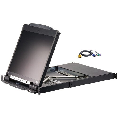 19IN LCD KVM CONSOLE RACKMOUNTABLE 16PORT WITH CABLES - CL5816NCKIT