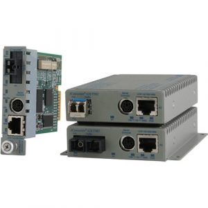 Omnitron Systems iConverter GX/TM2 Media Converter - 1 x Network (RJ-45) - 10/100/1000Base-T, 1000Base-X - 0.55 km - 1 x Expansion Slots - 1 x SFP Slots - - 8939N-0-A