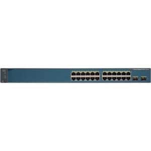 Cisco Catalyst 3560V2-24TS Layer 3 Switch - 24 Ports - Manageable - Gigabit Ethernet, Fast Ethernet - 10/100Base-TX - Refurbished - 3 Layer Supported - 2 SFP Slots - WS-C3560V224TSS-RF - Image 2