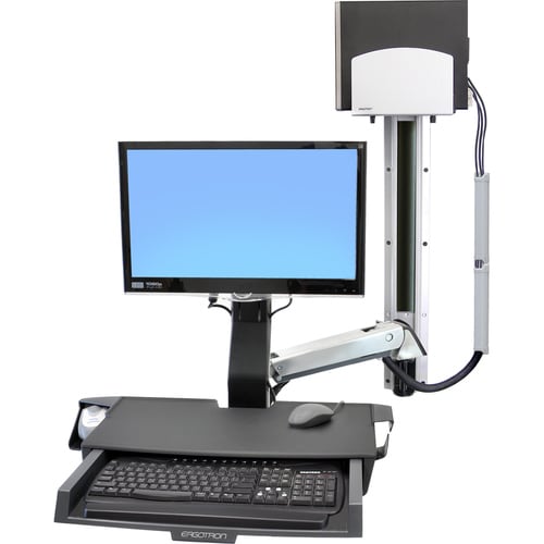Ergotron StyleView Multi Component Mount for CPU, Flat Panel Display, Mouse, Keyboard - 24" Screen Support - 32 lb Load Capacity - 75 x 75, 100 x 100 - 45-270-026 - Image 6