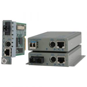 Omnitron Systems iConverter GX/TM2 Media Converter - 1 x Network (RJ-45) - 10/100/1000Base-T, 1000Base-X - 1 x Expansion Slots - 1 x SFP Slots - Internal 8939N0W - 8939N0W