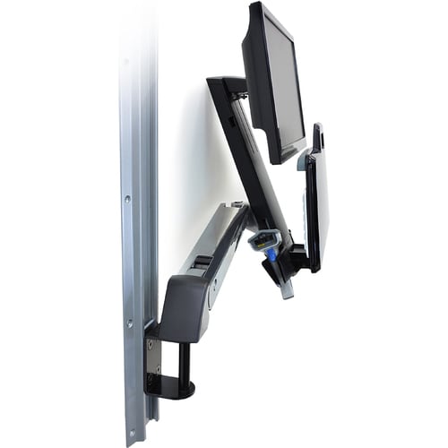 Ergotron StyleView 45-273-026 Multi Component Mount for Flat Panel Display, Keyboard, CPU - Polished Aluminum - Height Adjustable - 1 Display(s) Supported - 24" Screen Support - 29 - 45-273-026 - Image 4