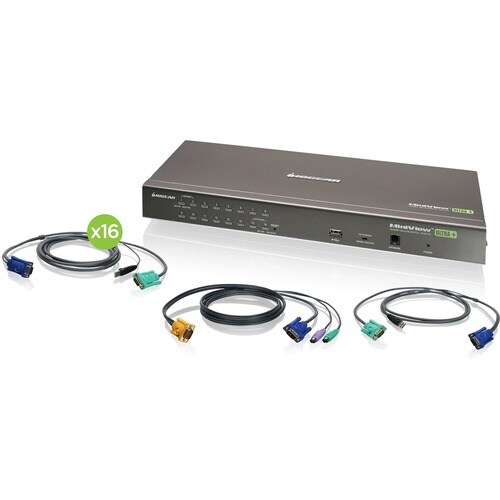 16PORT KVM SWITCH INCLUDE 16USB KVM CABLES TAA - GCS1716KITUTAA