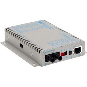 1X T1/E1 RJ45/RJ48 COPPER FIBER ICONVERTER ST MM 1310NM 5KM US AC - 8700-0-D