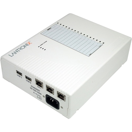 Lantronix EDS-MD 4-Port Medical Device Server - 256 MB - 1 x Network (RJ-45) - 2 x USB - 4 x Serial Port - Gigabit Ethernet - Desktop - EDSOR04P-01