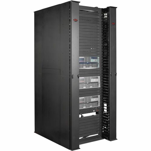 Performance, Vertical Cable Manager for 2 & 4 Post Racks, 84"H x 12"W, Double-Sided with Doors AR8675 - Image 2