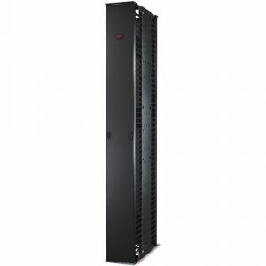 APC by Schneider Electric Vertical Cable Manager - Cable Manager - Black - Plastic AR8645